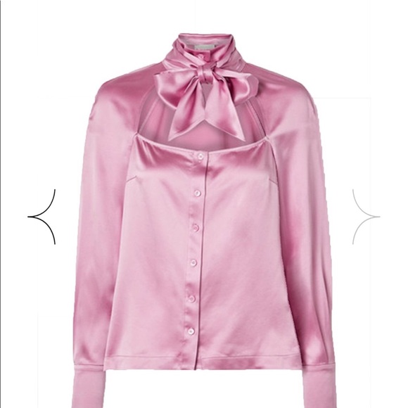 Fleur du Mal pink silk blouse, size 4 - Picture 2 of 11